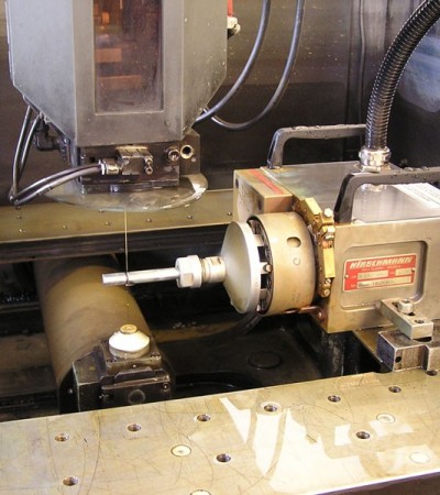 Drahterodieren mit Rodationsspindel